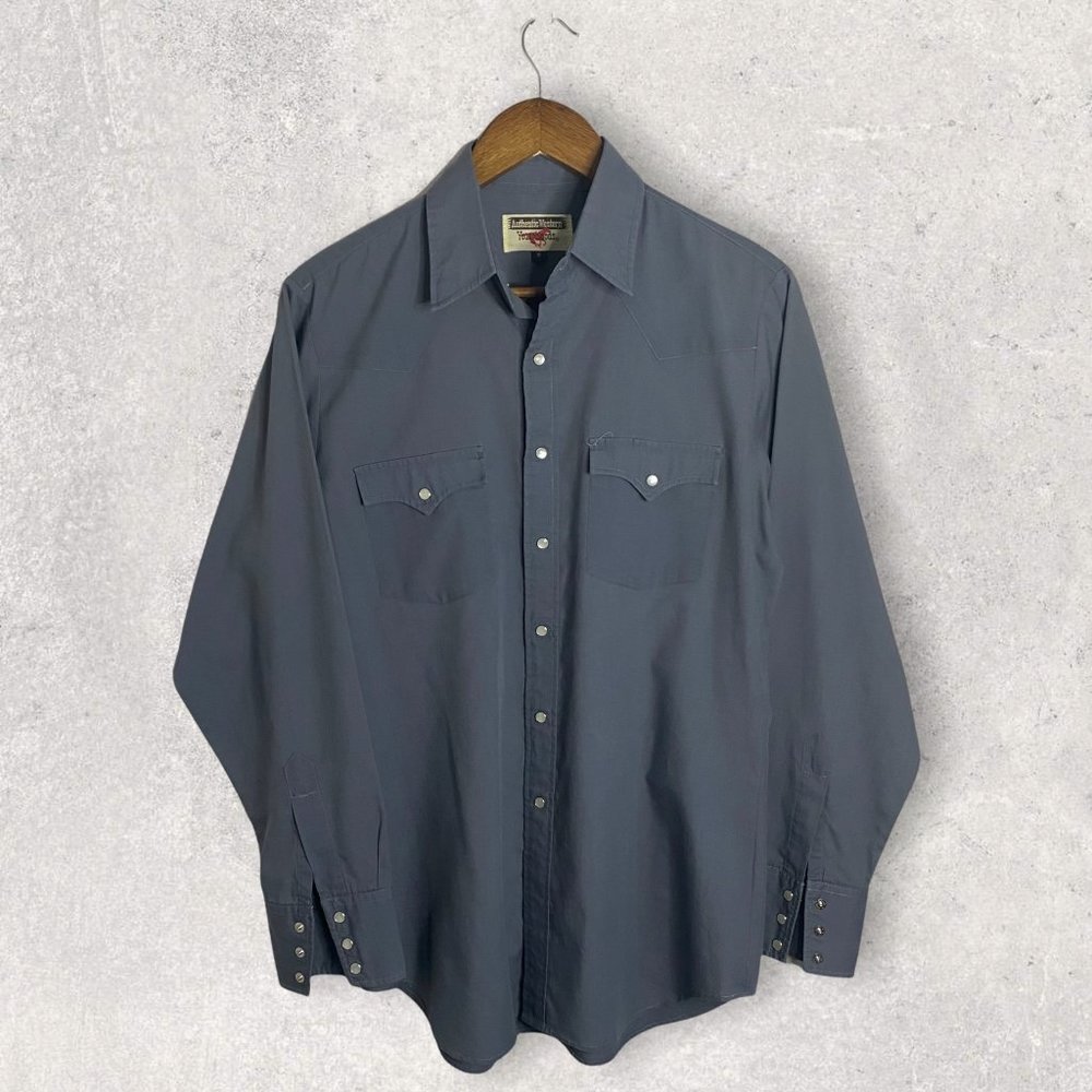 Authentic Western Youngbloods Size Medium Button Down Long Sleeve Shirt …